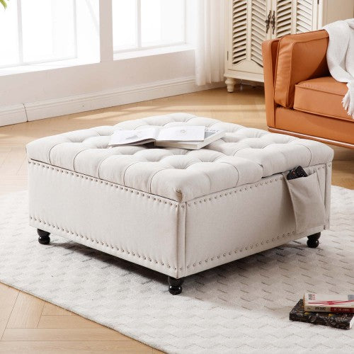 Fleefilo 35 Inch Extra Large Storage Ottoman