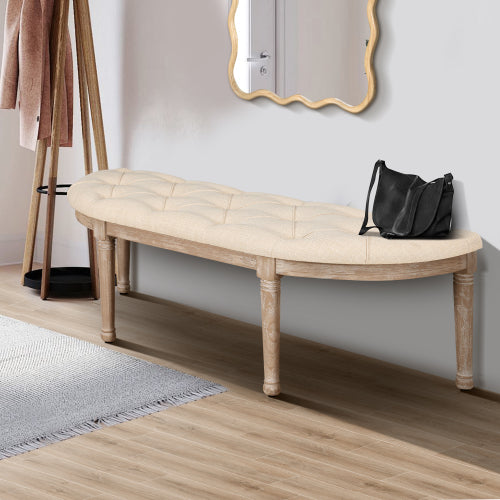 Fleefilo 48" Halfmoon Entryway Bench