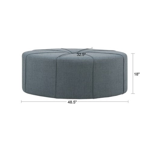 Fleefilo 48" Ottoman,Polyester Fabric Large