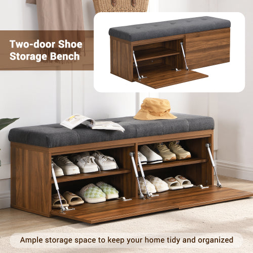 Fleefilo 49" Storage Bench Storage Cabinet