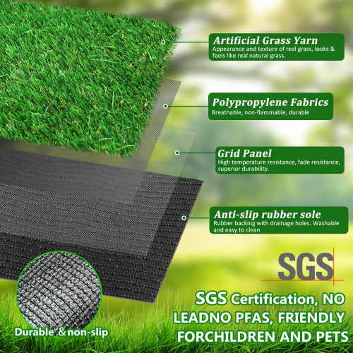 Fleefilo Artificial Grass Runner Rug