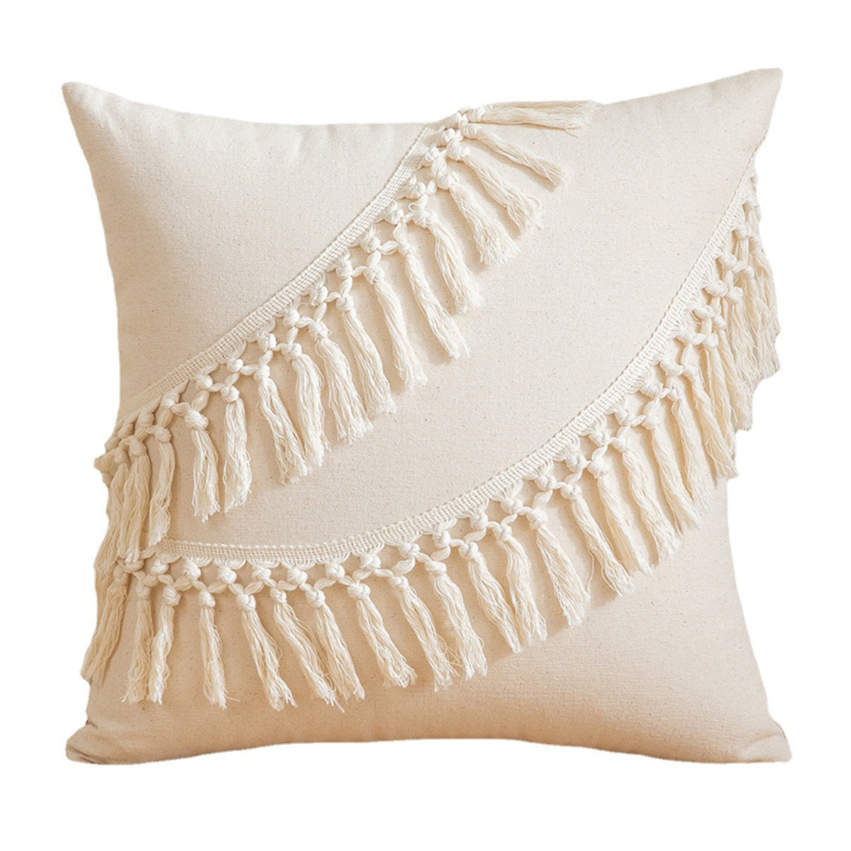 Fleefilo Fleefilo 3PCS Set Boho Beige/Cream Cushion Cover