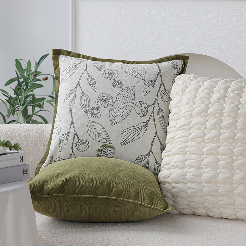 Fleefilo B - 3 PC (45 x 45cm - 3pc) Fleefilo 3PCS Set Sage Green Cushion Cover