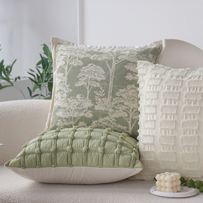 Fleefilo D - 3 PC (45 x 45cm - 3pc) Fleefilo 3PCS Set Sage Green Cushion Cover