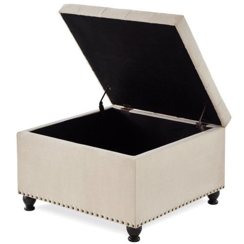 Fleefilo Large square storage ottoman