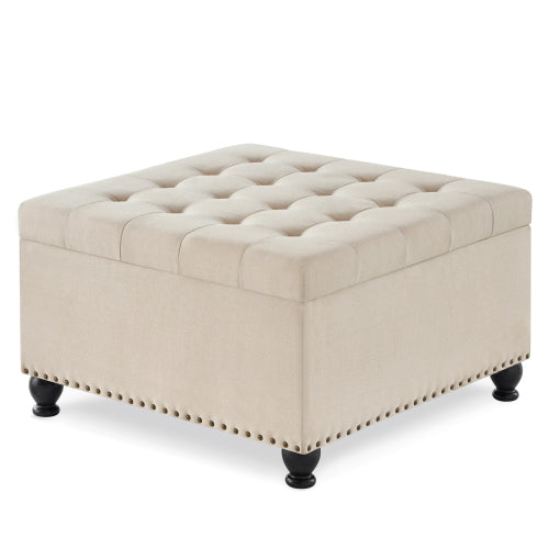 Fleefilo Large square storage ottoman