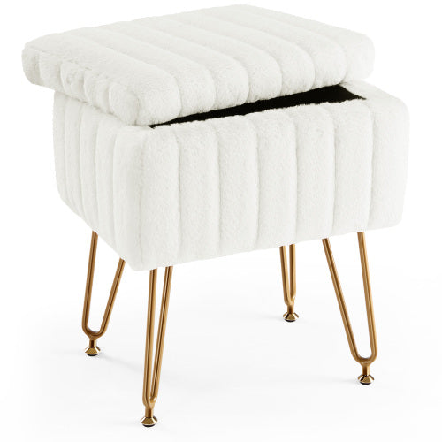 Fleefilo Vanity Stool Chair with Storage