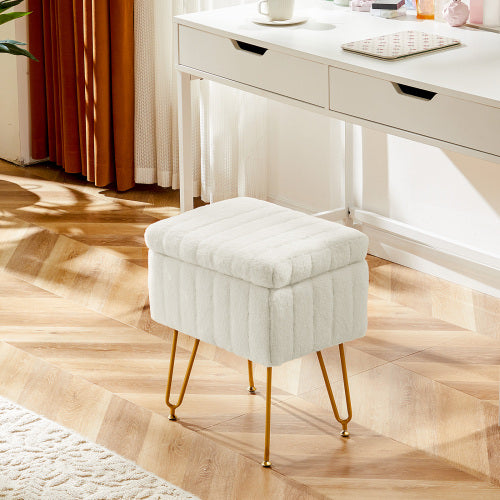 Fleefilo Vanity Stool Chair with Storage