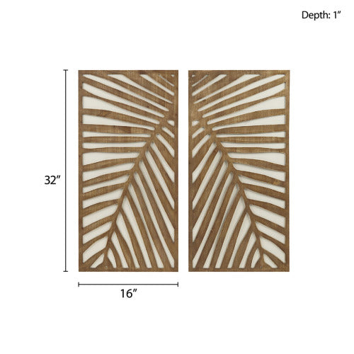 Home Decor 2-piece Wood Panel Wall Decor Set