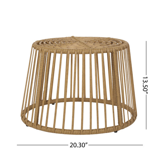 Home Decor Boho Rattan Side Table