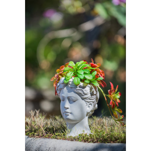 Home Decor A Classical Cement Head Planter