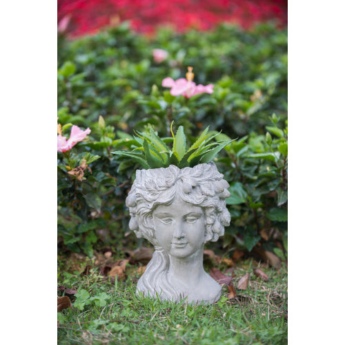 Home Decor C Classical Cement Head Planter